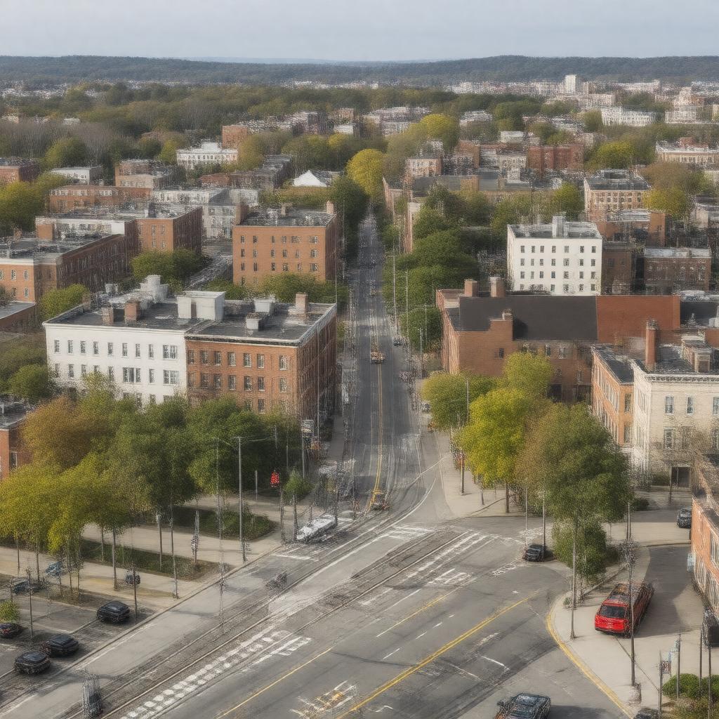 AI-created image of Roxbury Crossing
