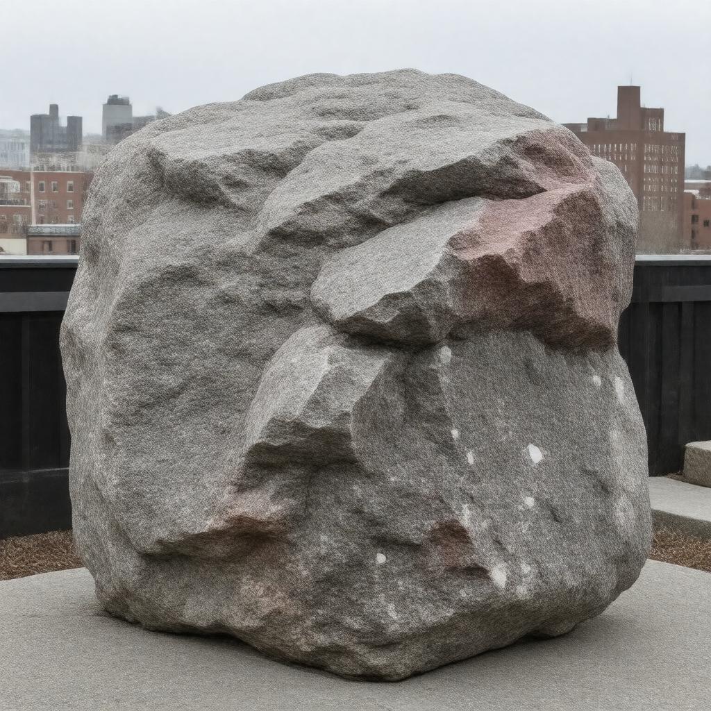 Click to view larger image AI-created image of Roxbury puddingstone