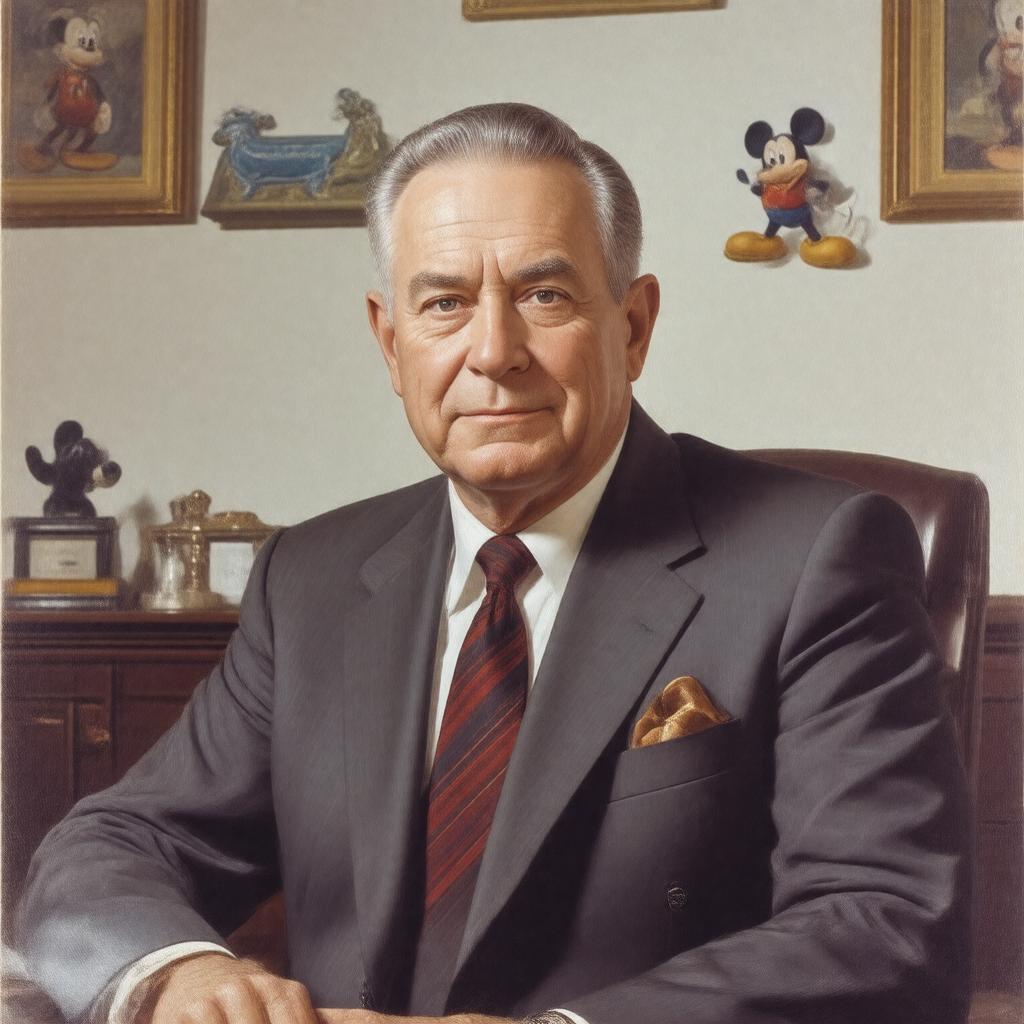 AI-created image of Roy E. Disney