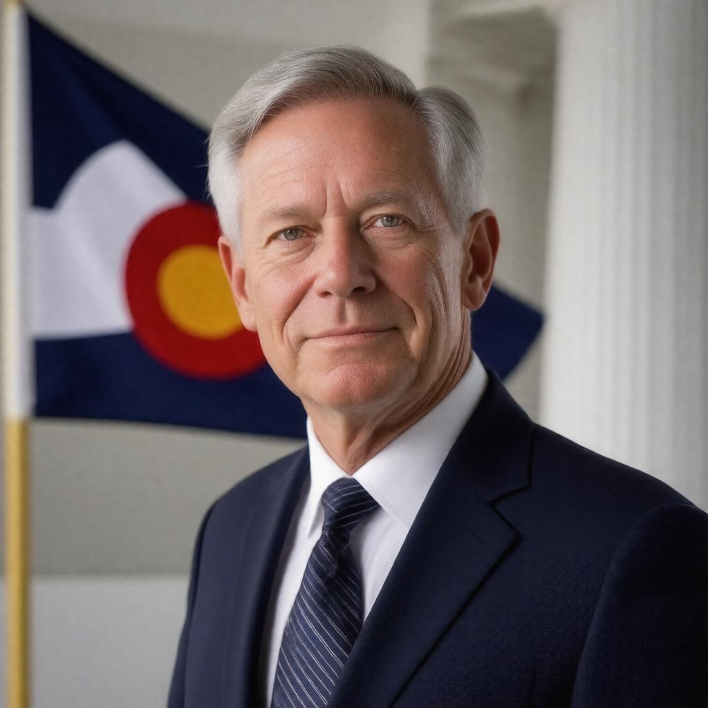 AI-created image of Roy Romer