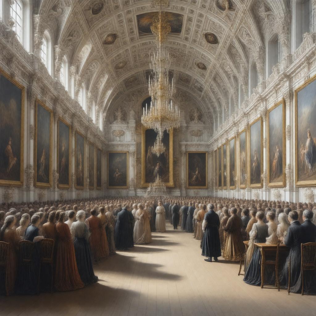 AI-created image of Royal Academy, 1854