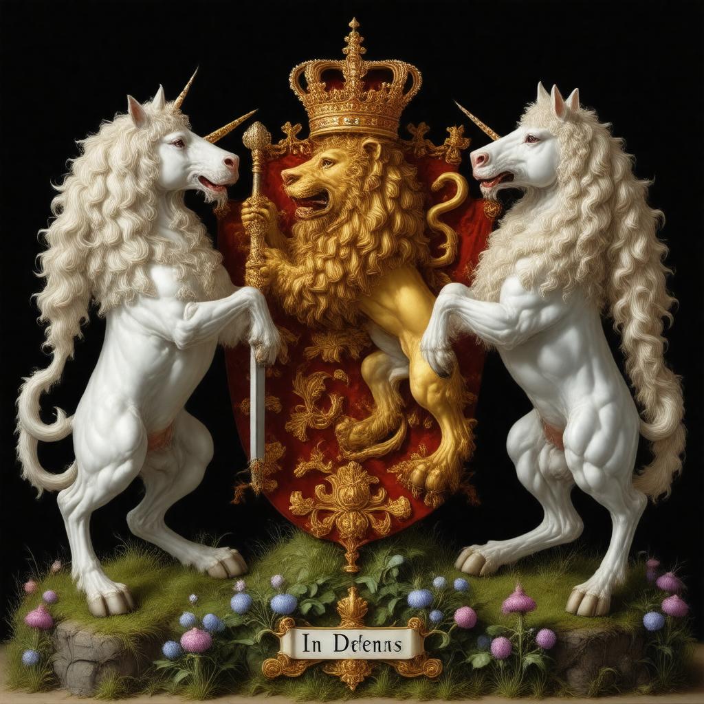 AI-created image of Royal Arms of Scotland