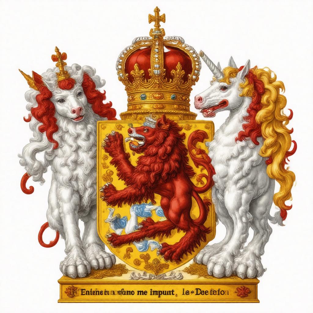 AI-created image of Royal Arms of the Kingdom of Scotland