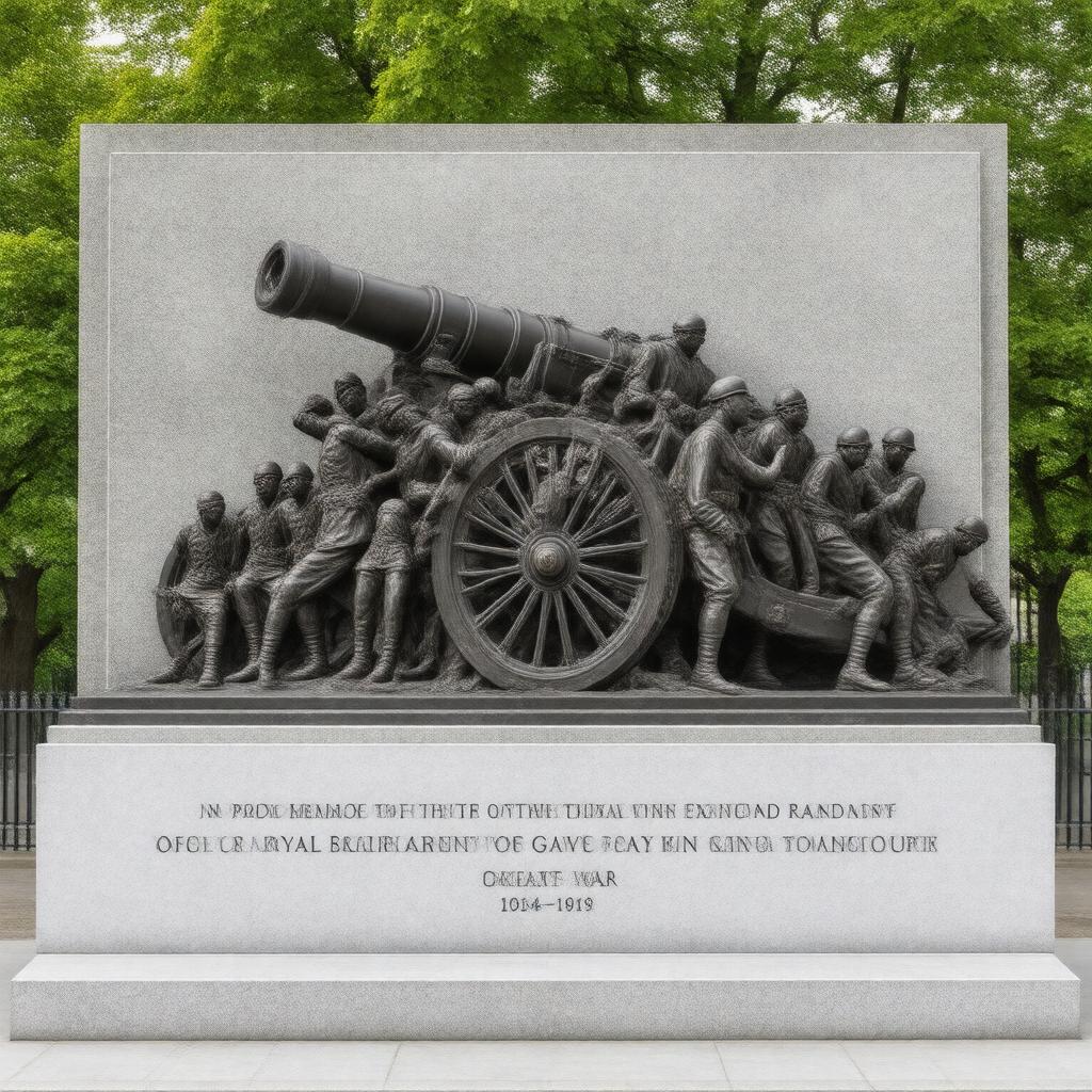 AI-created image of Royal Artillery Memorial