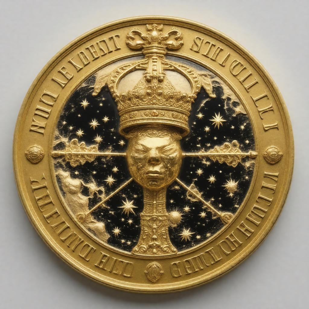 AI-created image of Royal Astronomical Society Gold Medal