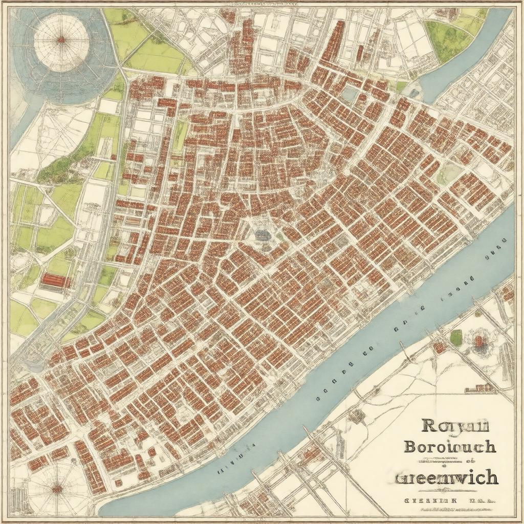 AI-created image of Royal Borough of Greenwich