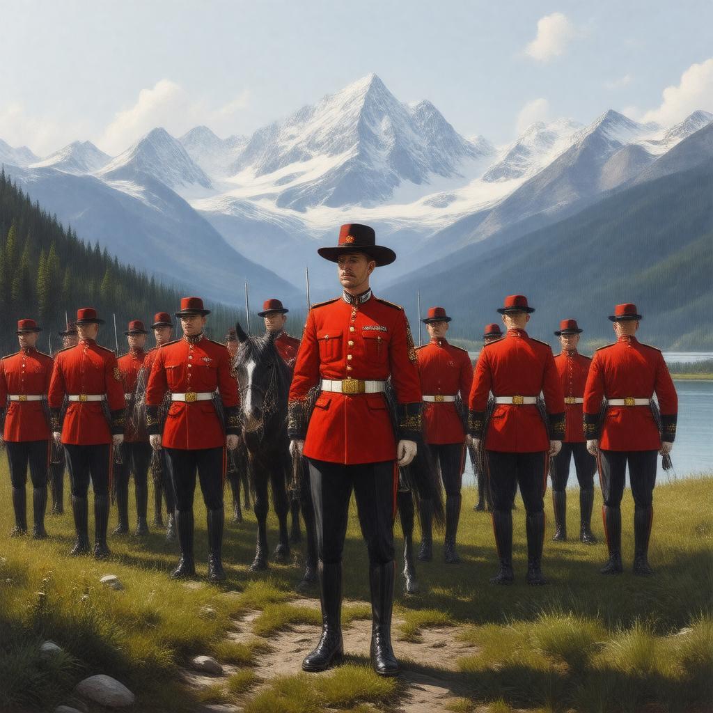 AI-created image of Royal Canadian Mounted Police