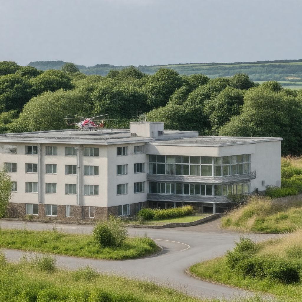 AI-created image of Royal Cornwall Hospital
