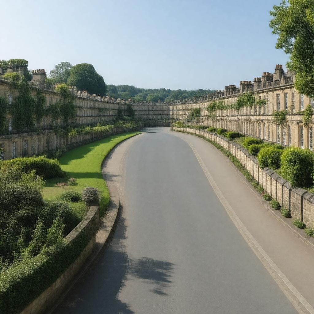 AI-created image of Royal Crescent (Bath)
