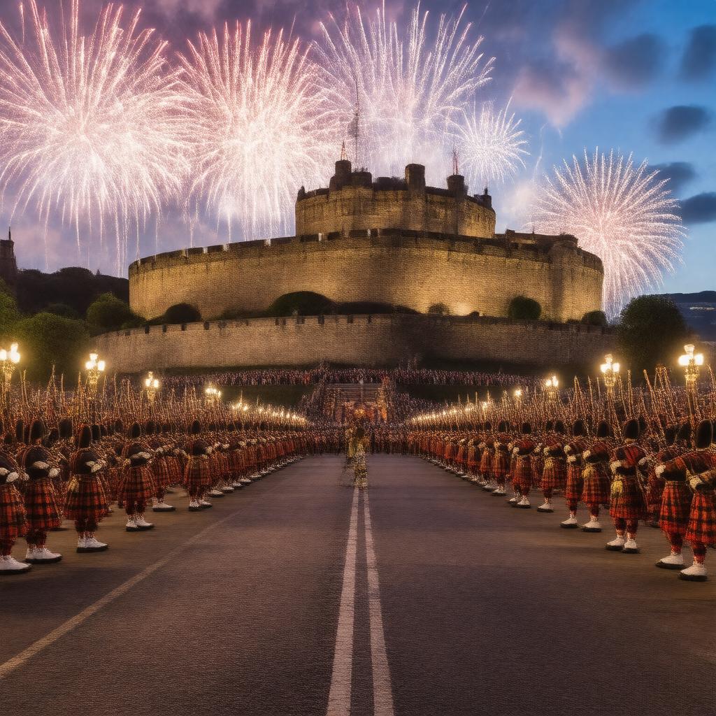 AI-created image of Royal Edinburgh Military Tattoo