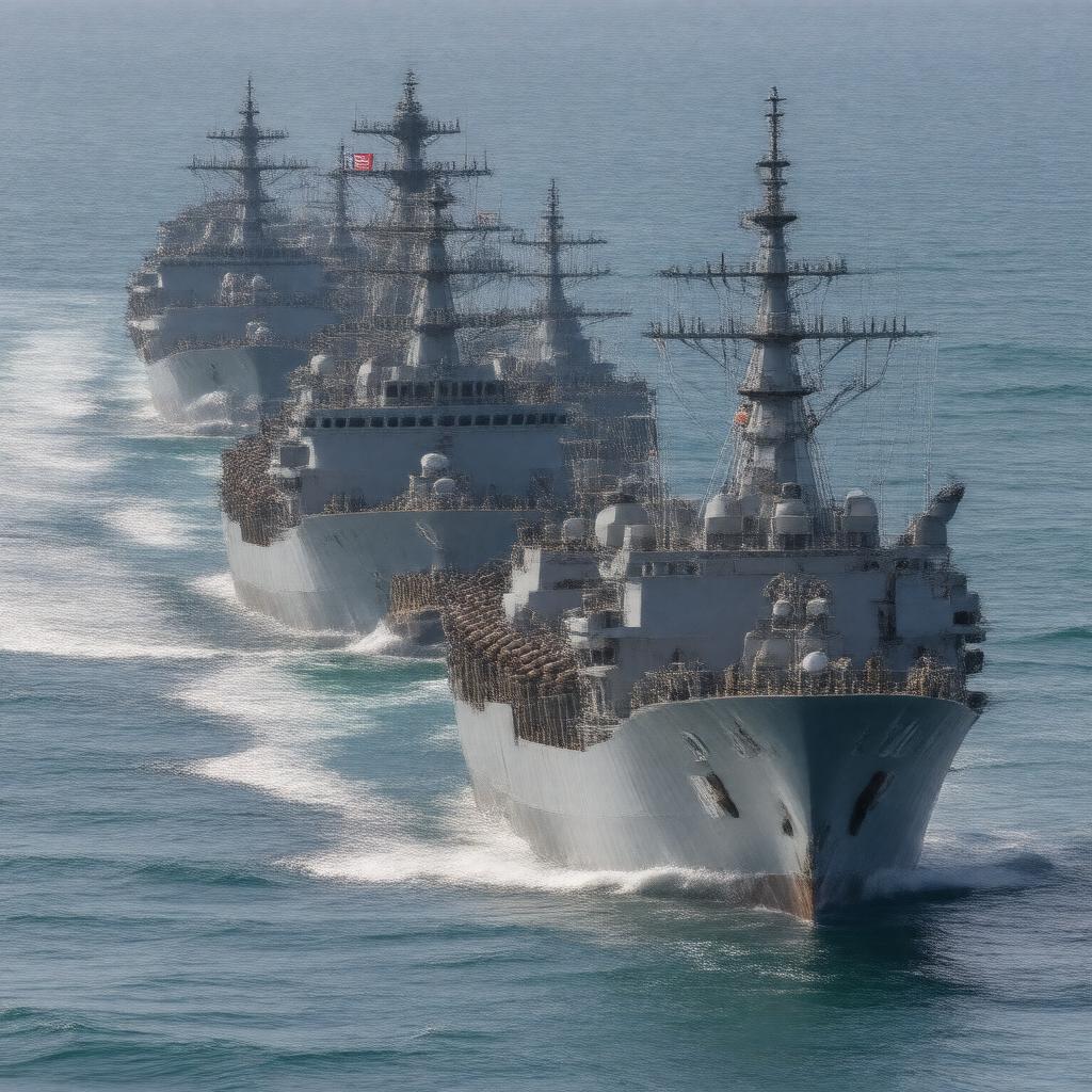 AI-created image of Royal Fleet Auxiliary