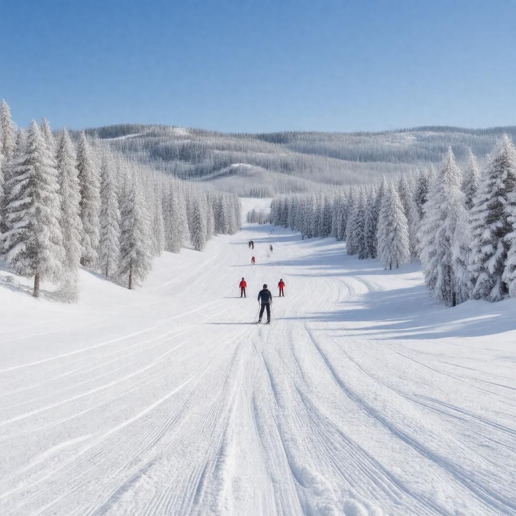 AI-created image of Royal Gorge Cross Country Ski Resort