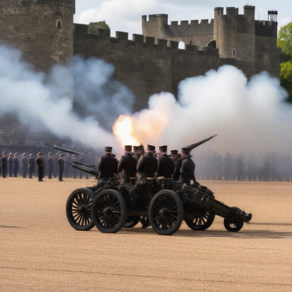 AI-created image of Royal Gun Salutes
