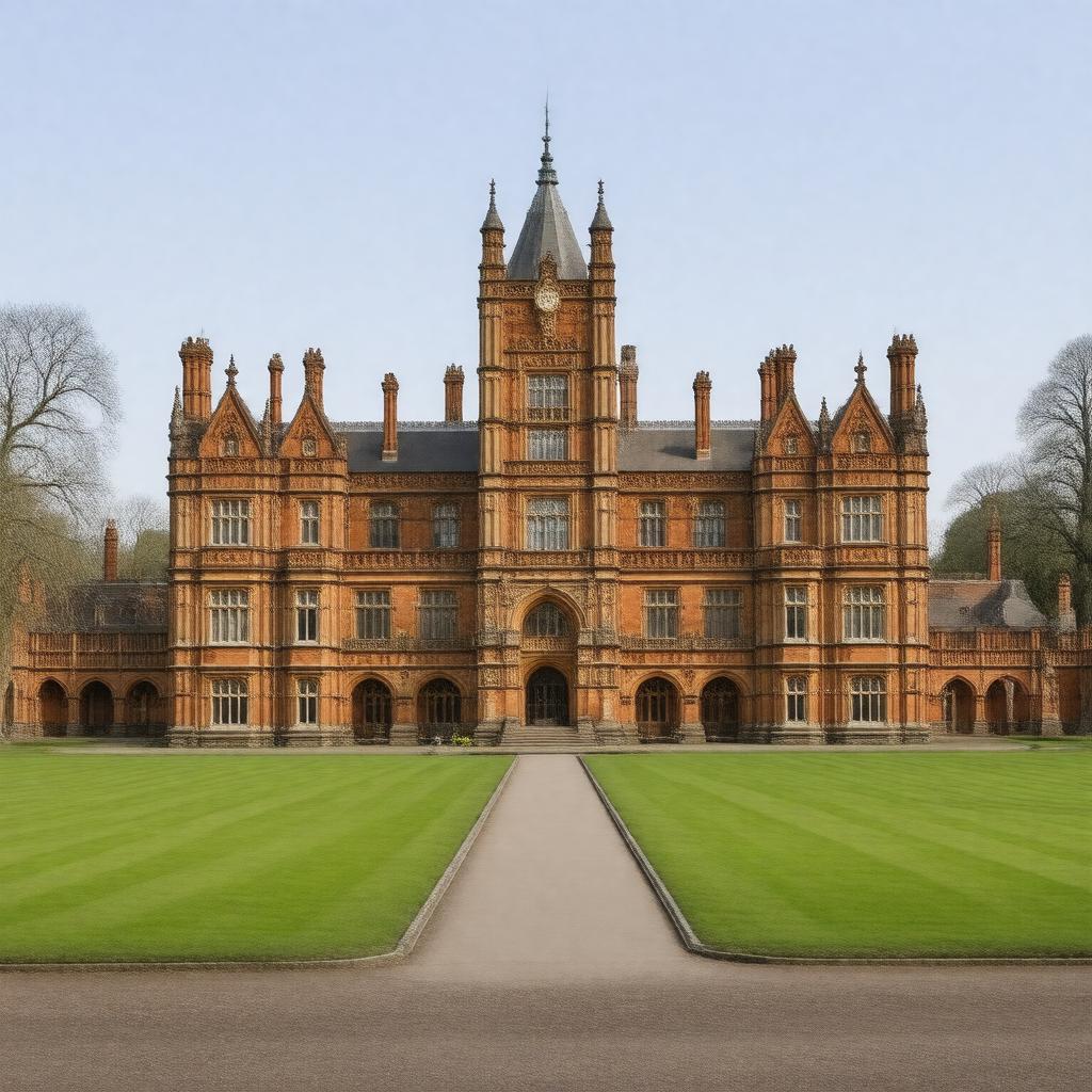 AI-created image of Royal Holloway College