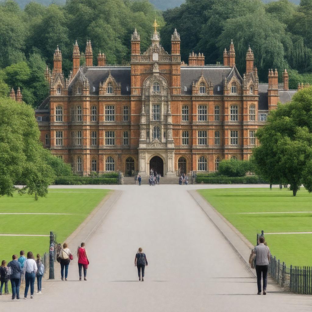 AI-created image of Royal Holloway and Bedford New College