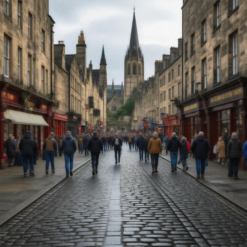 AI-created image of Royal Mile