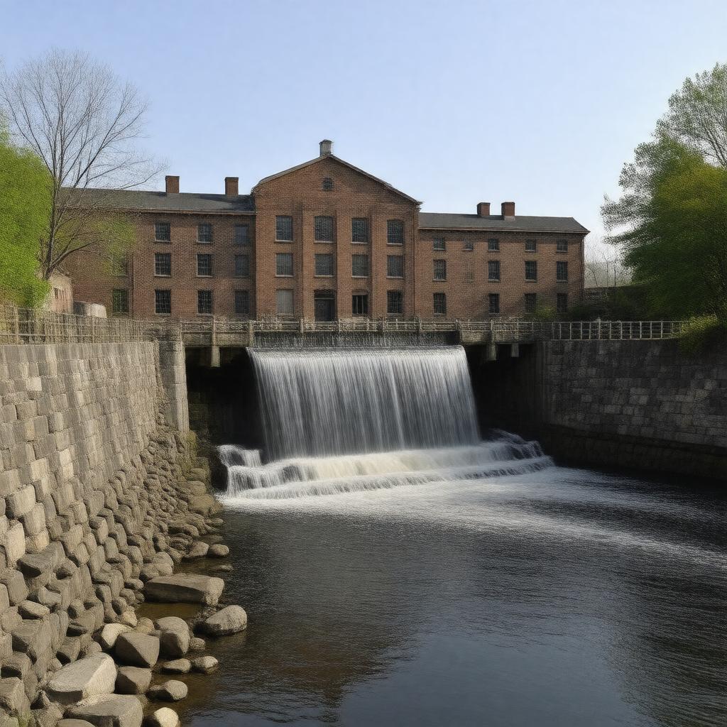 AI-created image of Royal Mills Dam