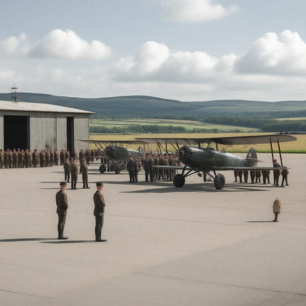 AI-created image of Royal Naval Air Service Training Establishment