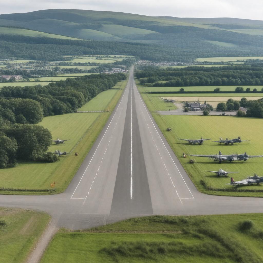 AI-created image of Royal Naval Air Station Merryfield