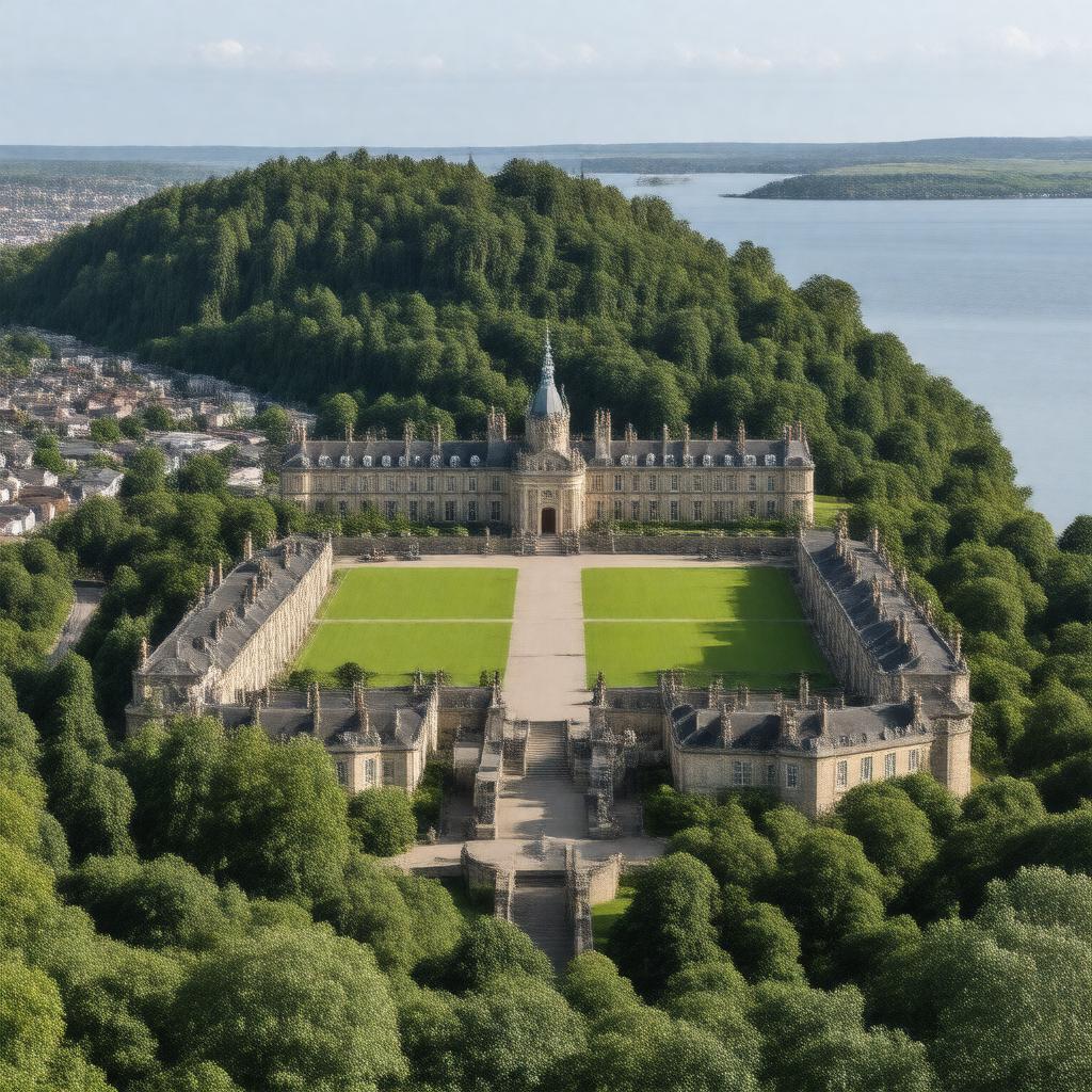 AI-created image of Royal Naval College, Dartmouth