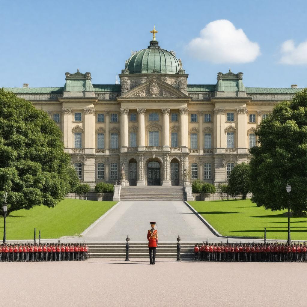 AI-created image of Royal Palace, Oslo