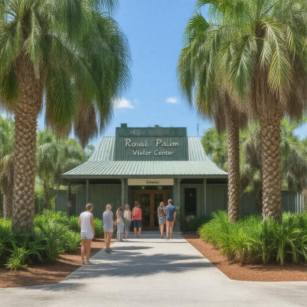 Click to view larger image AI-created image of Royal Palm Visitor Center