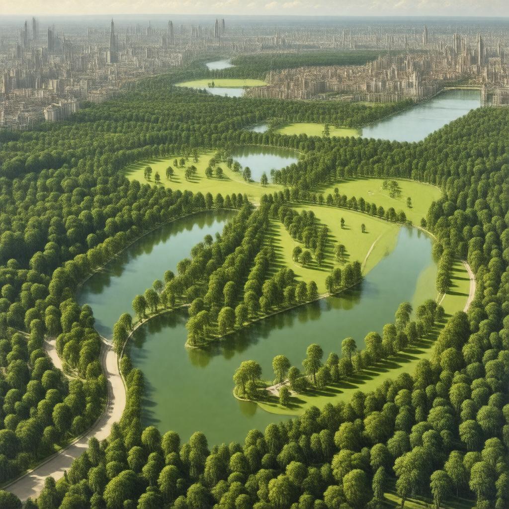 AI-created image of Royal Parks of London