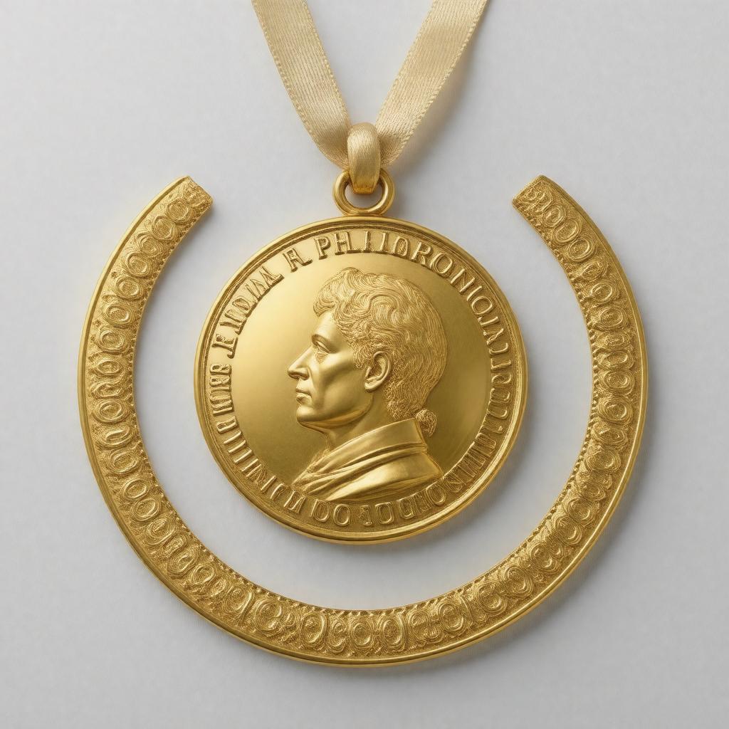 Click to view larger image AI-created image of Royal Philharmonic Society Gold Medal