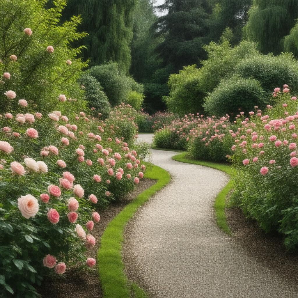 AI-created image of Royal Rosarian Garden