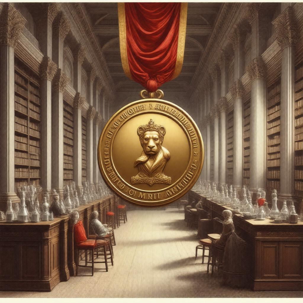 AI-created image of Royal Society Research Merit Award