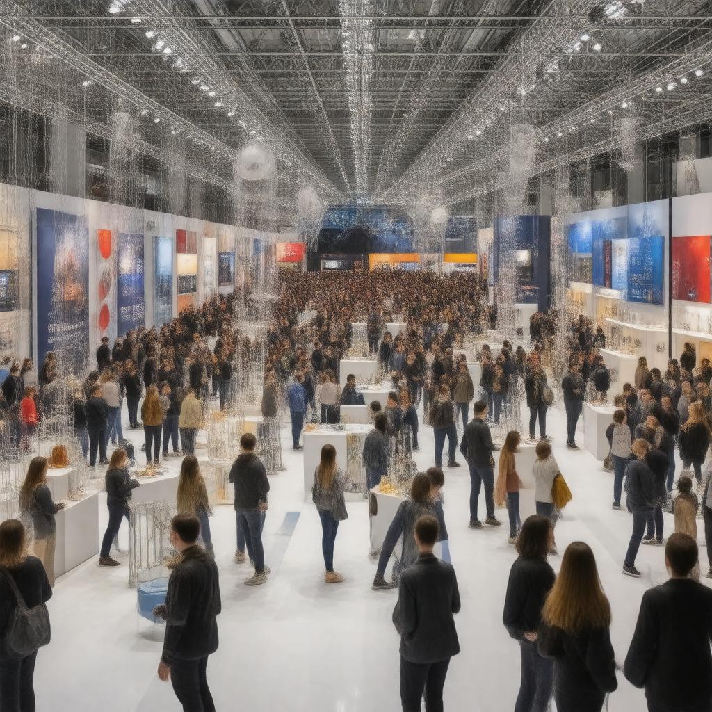 Click to view larger image AI-created image of Royal Society Summer Science Exhibition