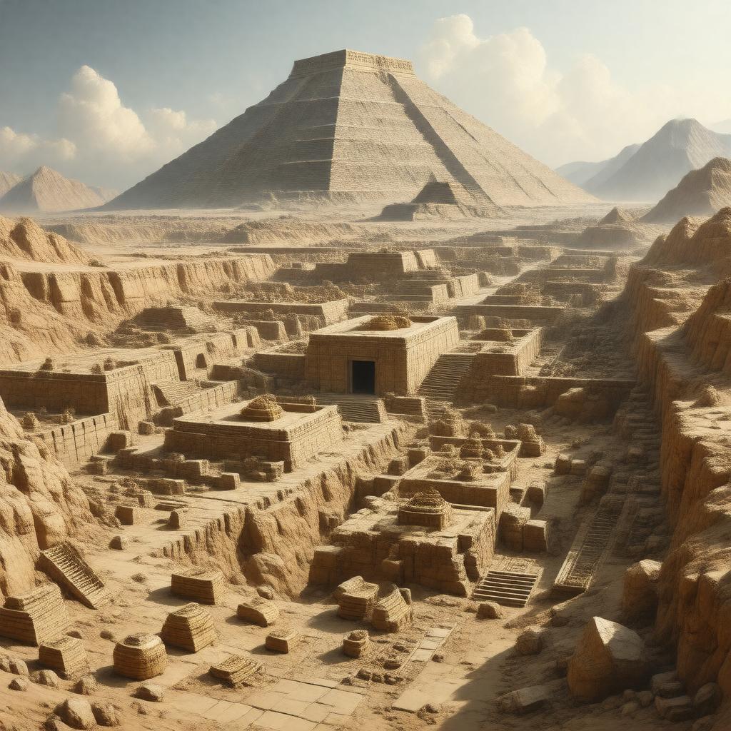 AI-created image of Royal Tombs of Ur