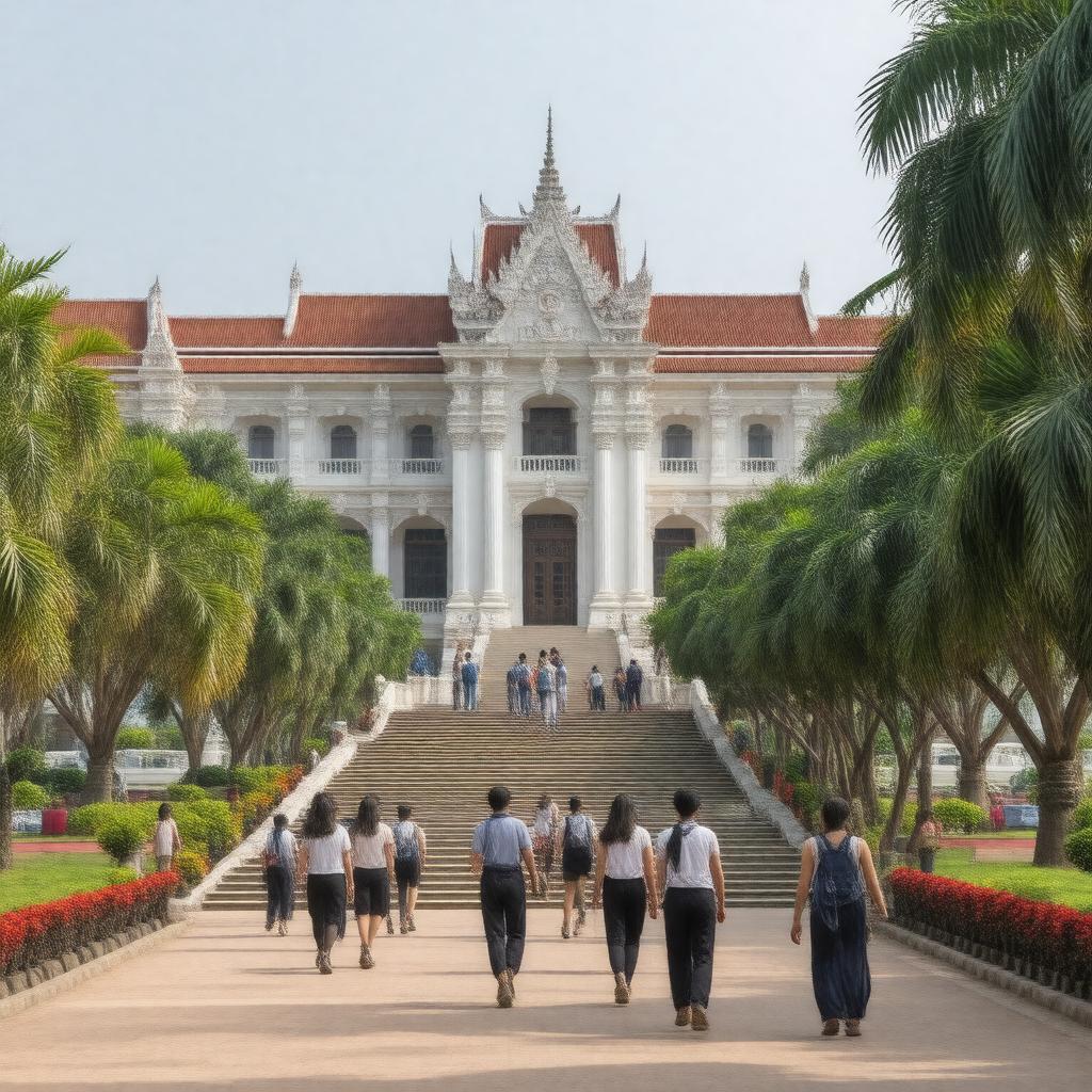AI-created image of Royal University of Phnom Penh