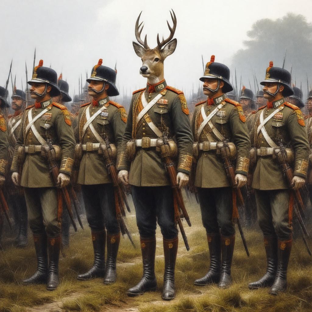 AI-created image of Royal Warwickshire Regiment