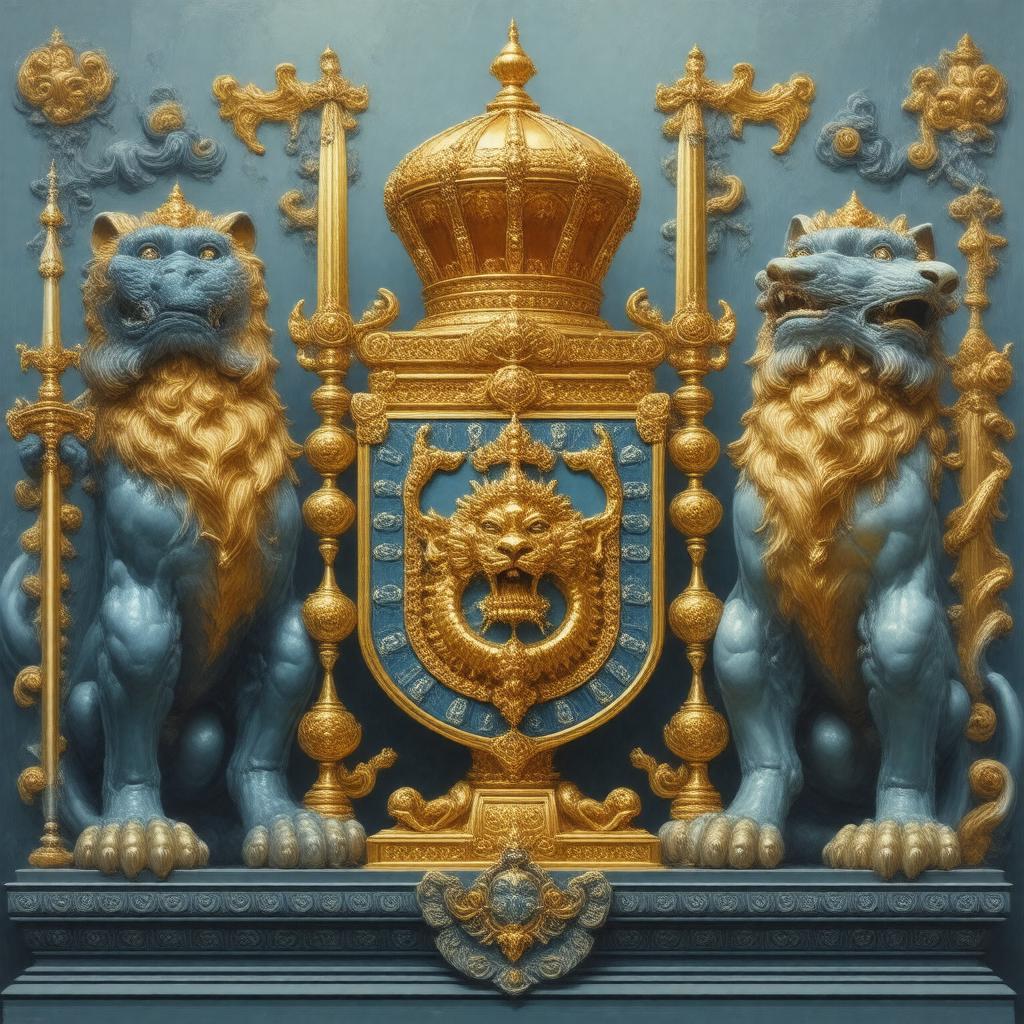 AI-created image of Royal arms of Cambodia
