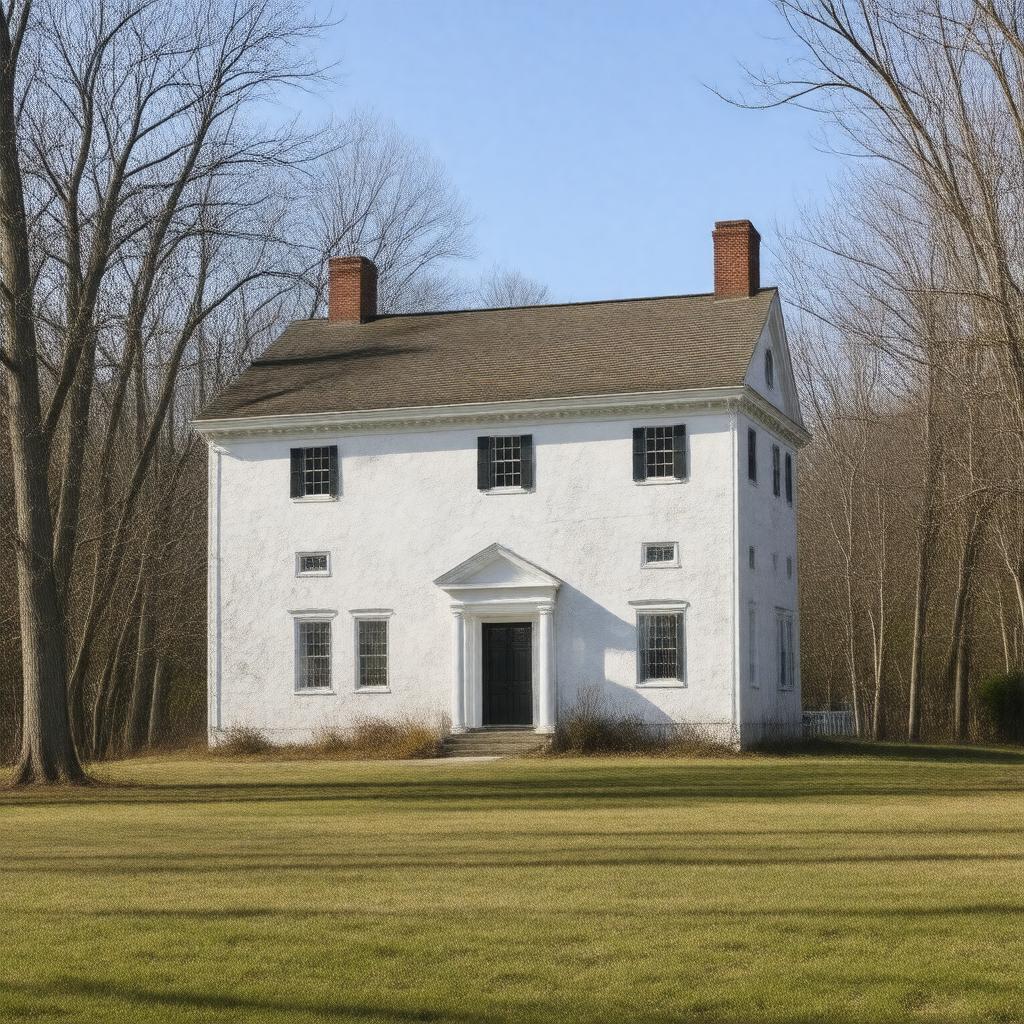 Click to view larger image AI-created image of Royall House and Slave Quarters