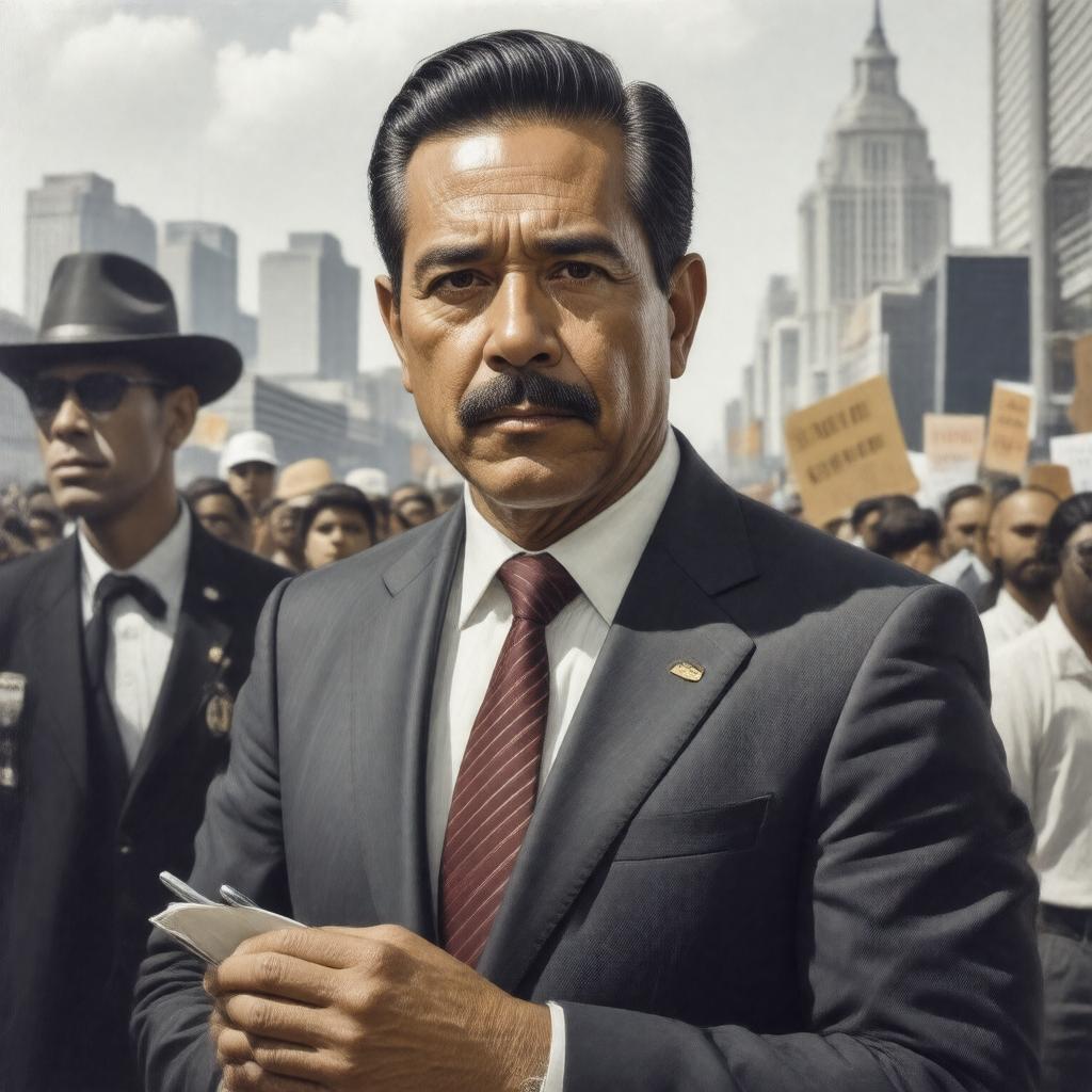 AI-created image of Ruben Salazar