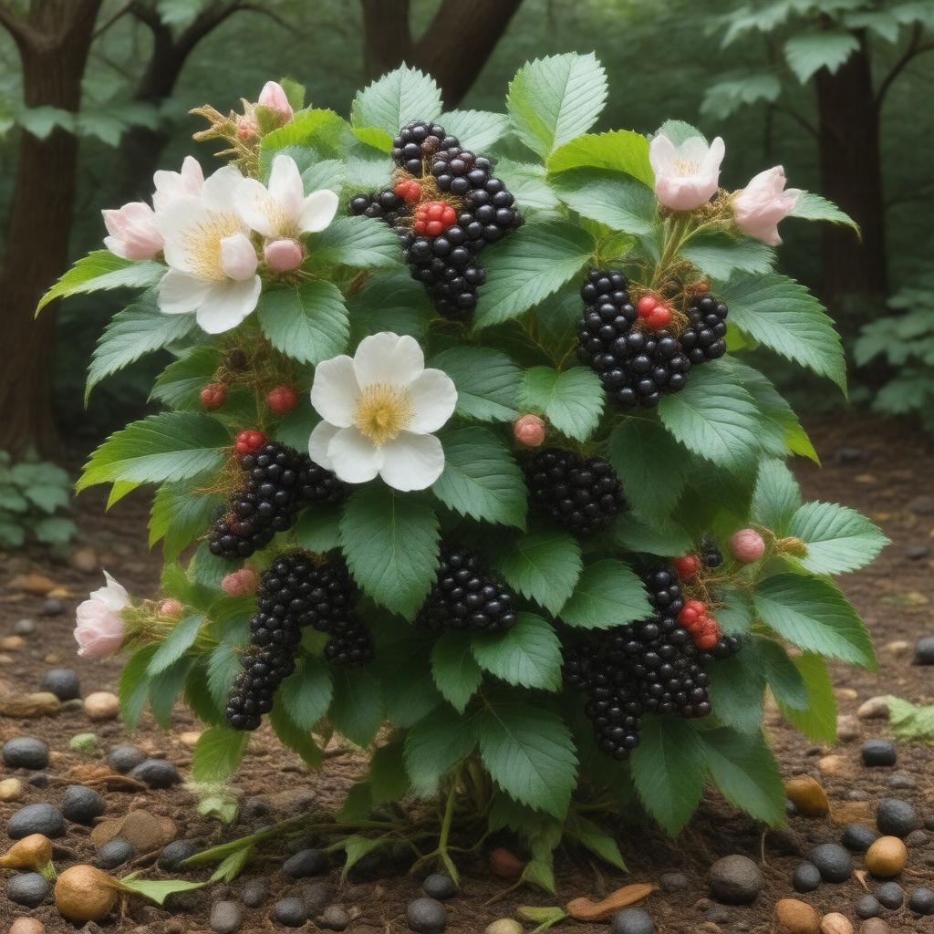 Click to view larger image AI-created image of Rubus