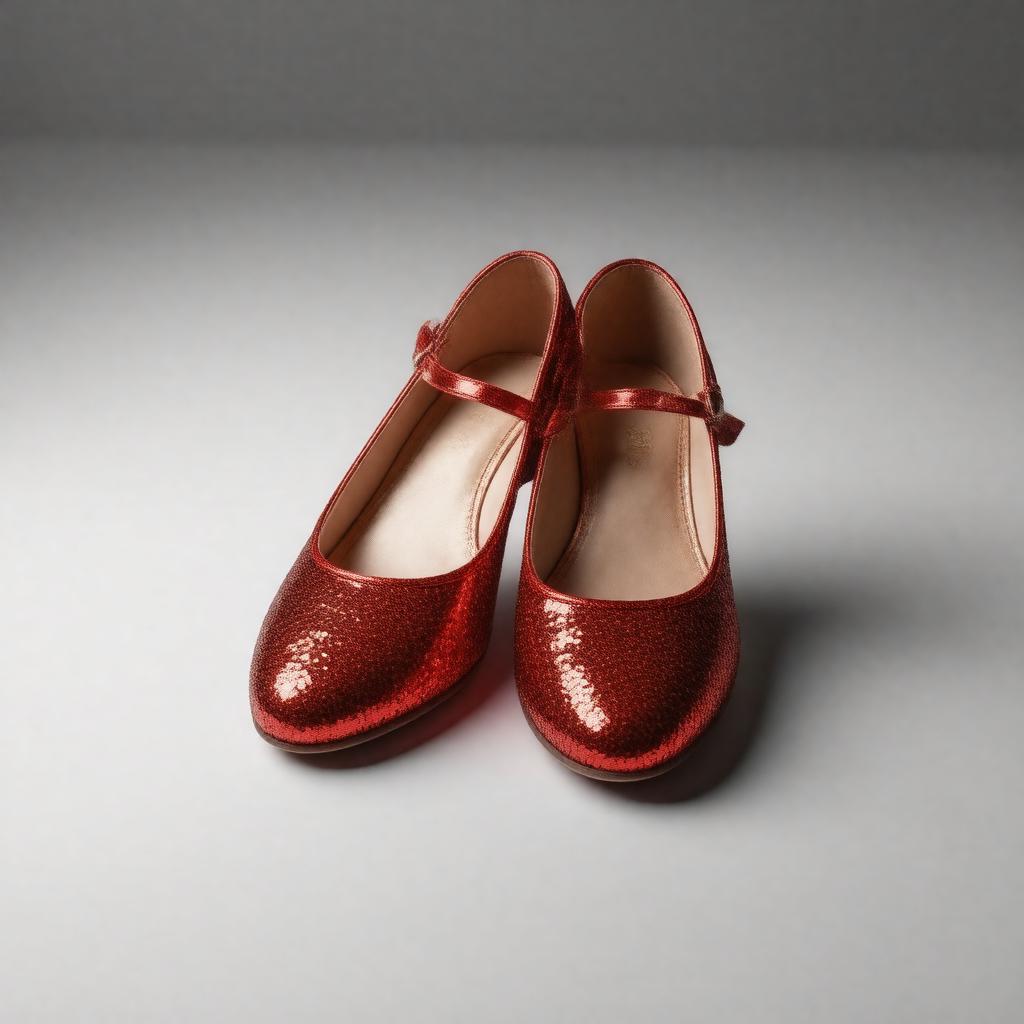 Click to view larger image AI-created image of Ruby Slippers from The Wizard of Oz
