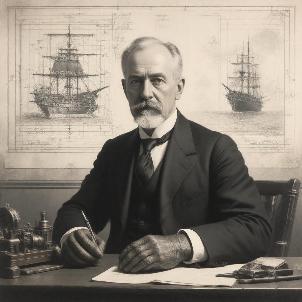 AI-created image of Rudolf Diesel