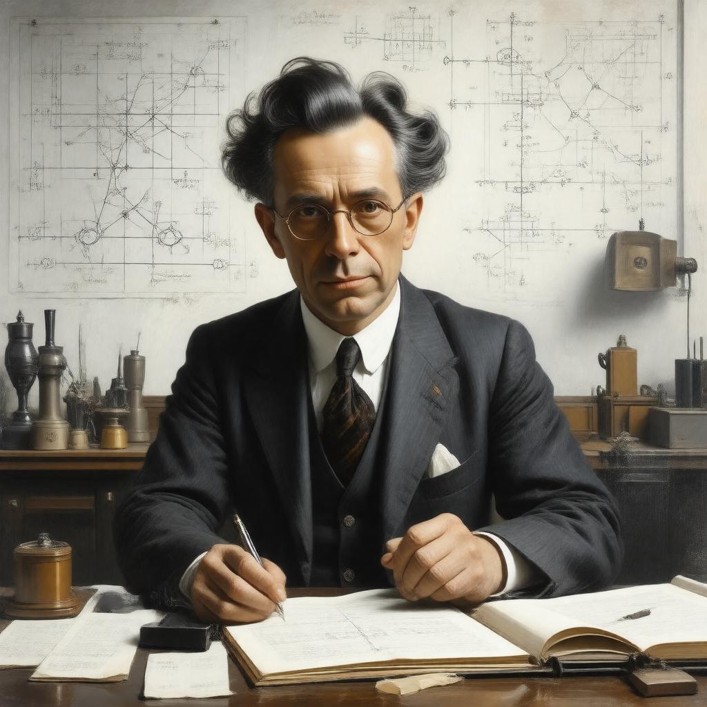 AI-created image of Rudolf Schrödinger