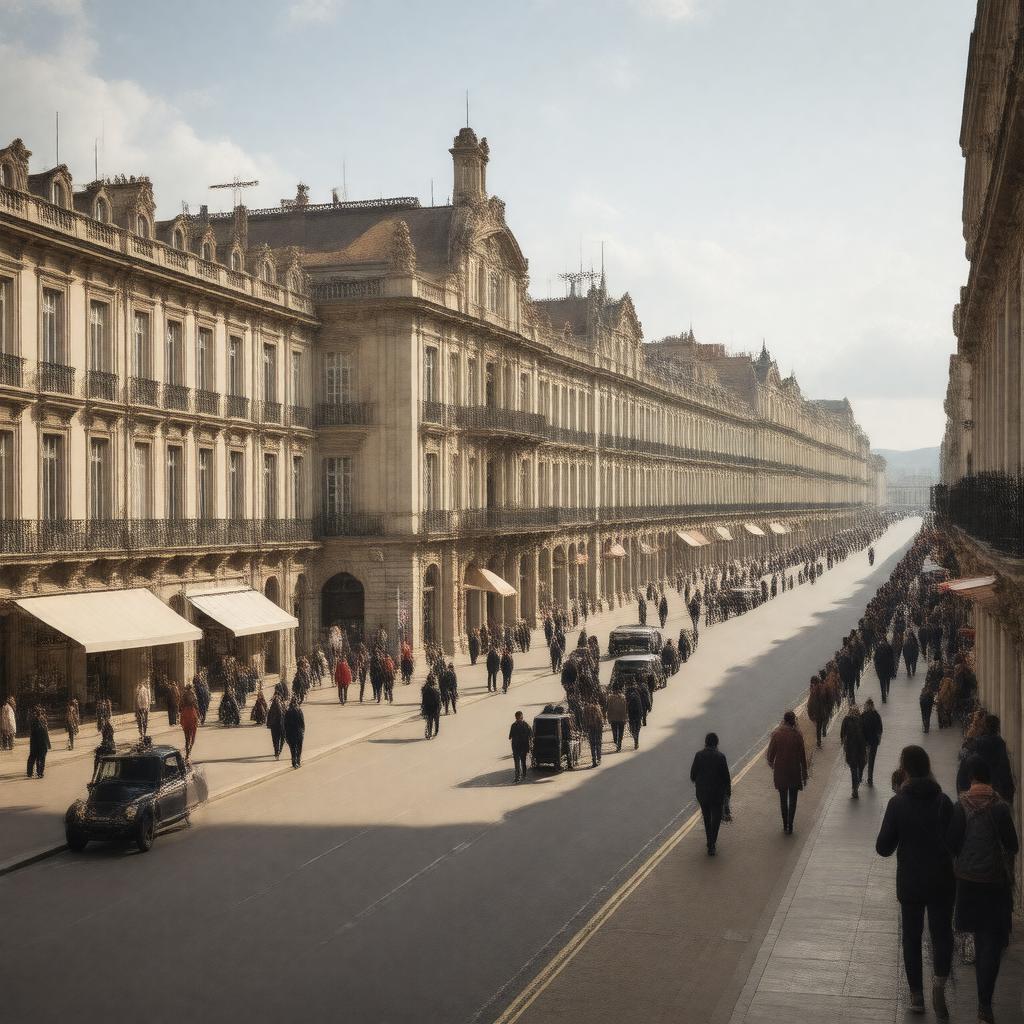 AI-created image of Rue de la République