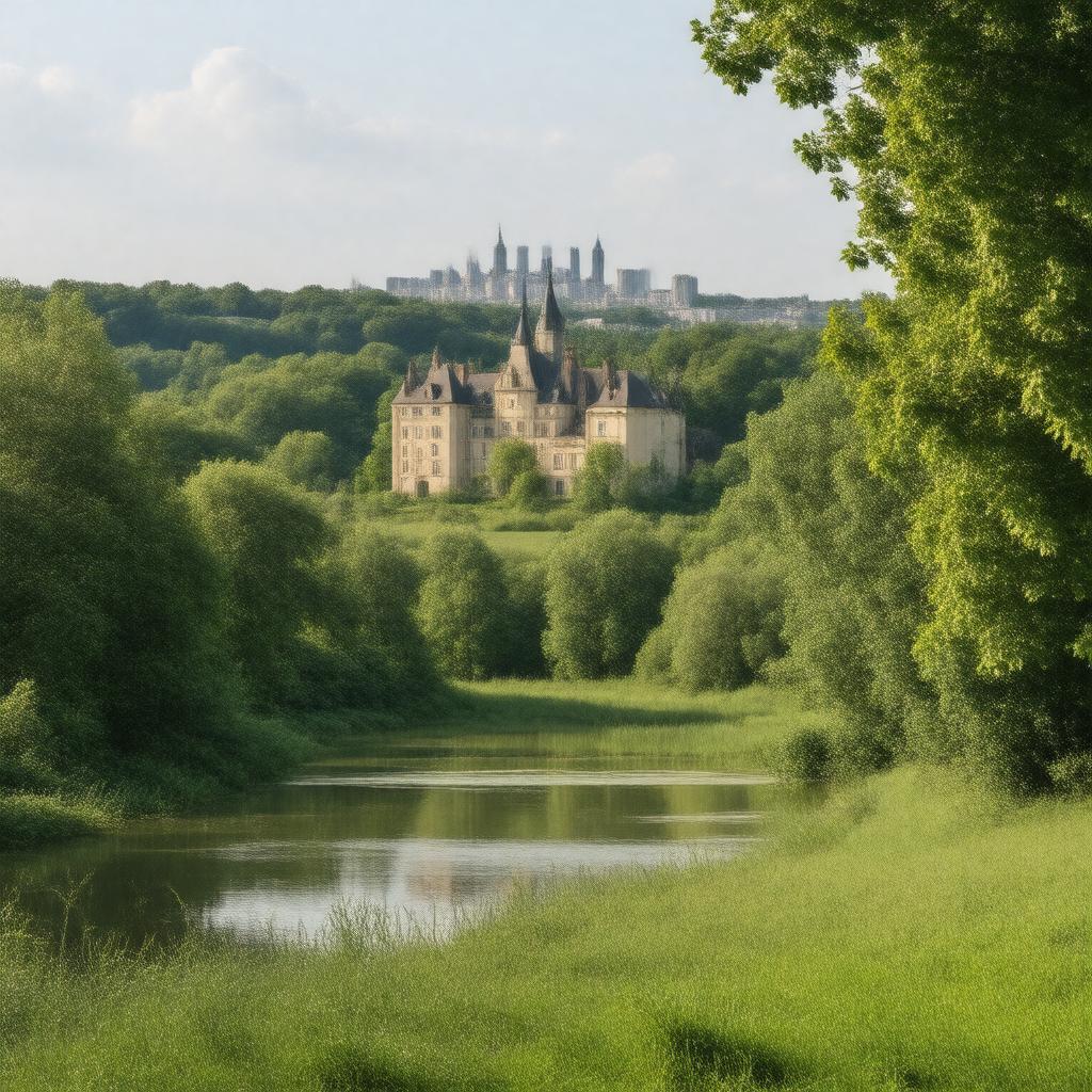 AI-created image of Rueil-Malmaison, France