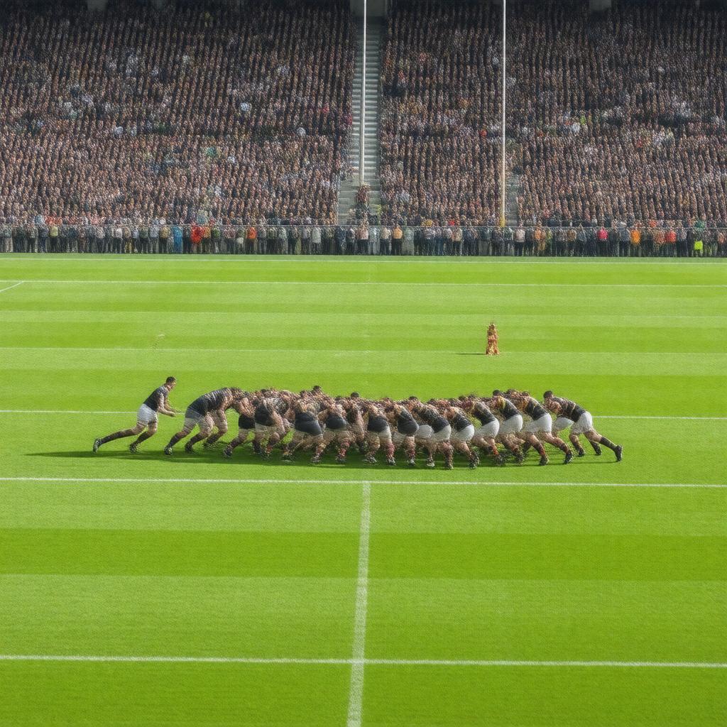 AI-created image of Rugby football