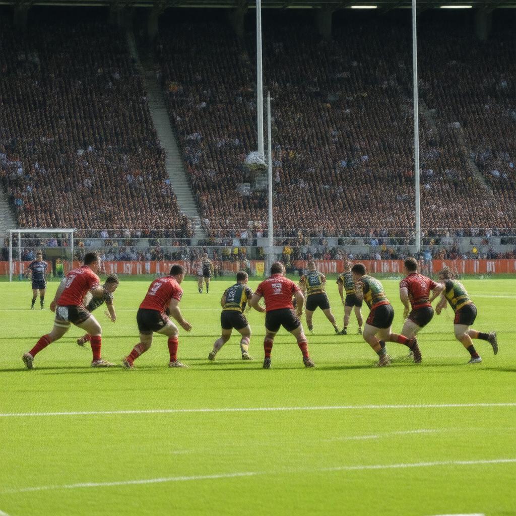 AI-created image of Rugby league