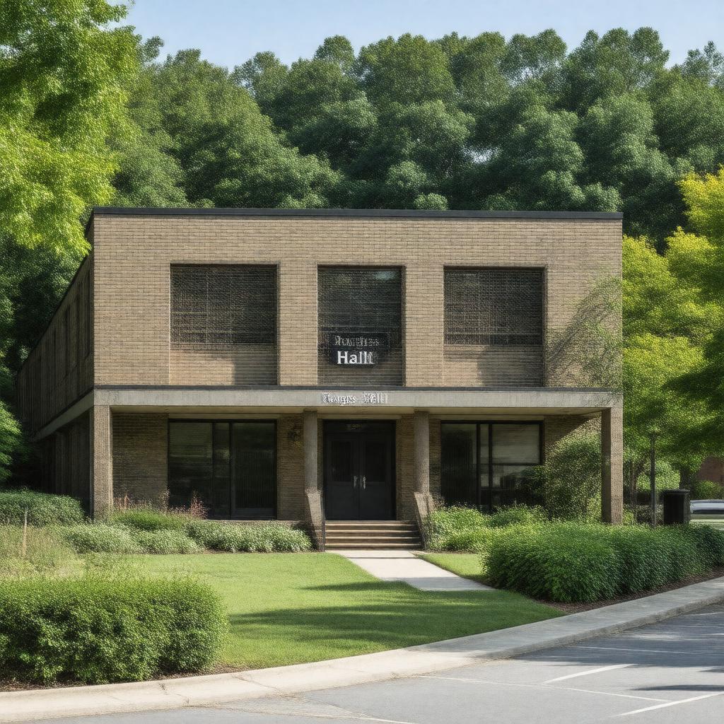 AI-created image of Ruggles Hall