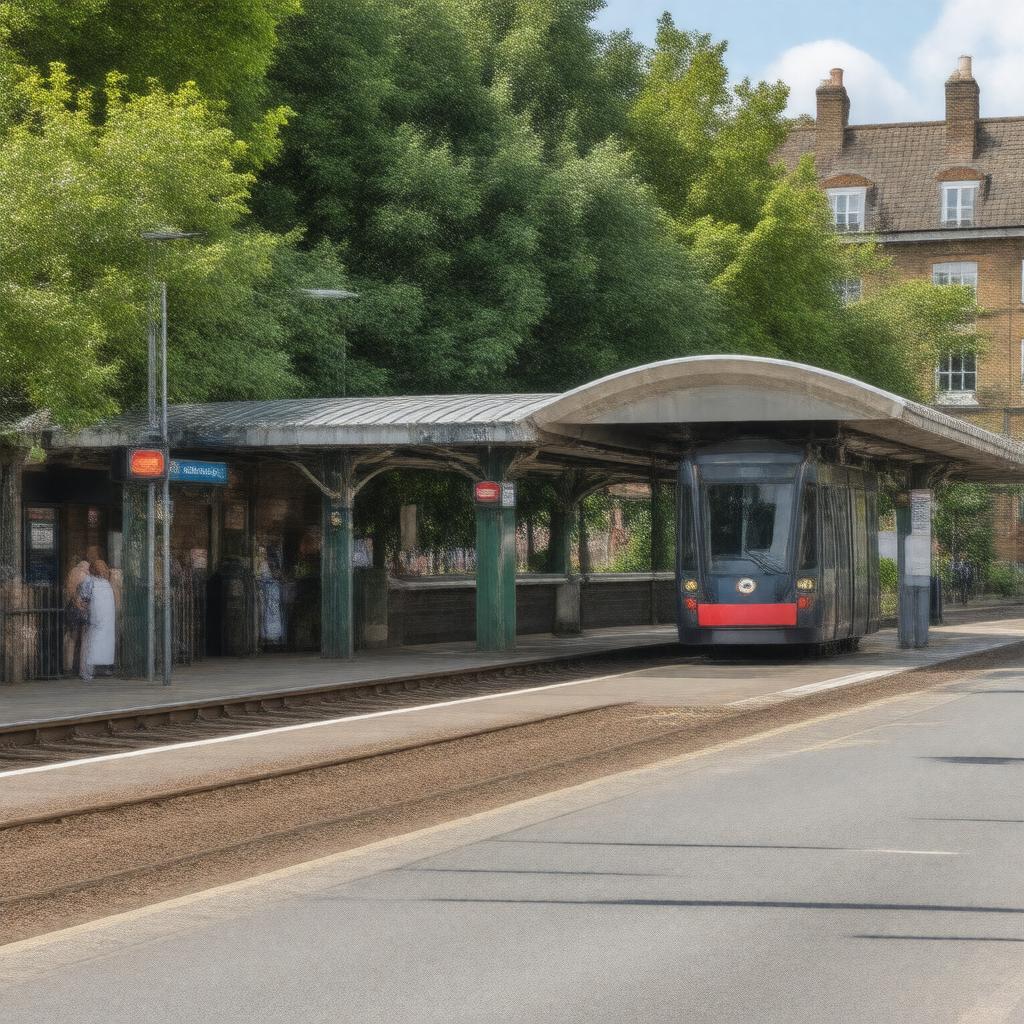 AI-created image of Ruislip Manor station