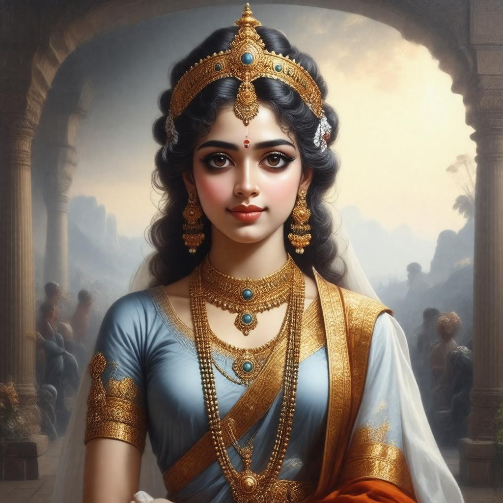 AI-created image of Rukmini (daughter)