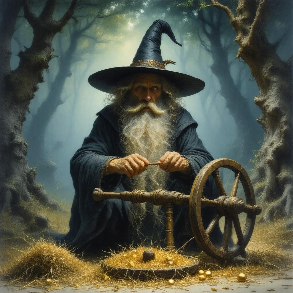 Click to view larger image AI-created image of Rumpelstiltskin