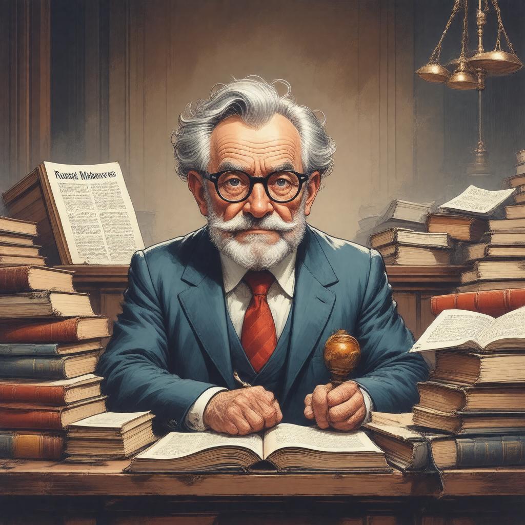 AI-created image of Rumpole Misbehaves